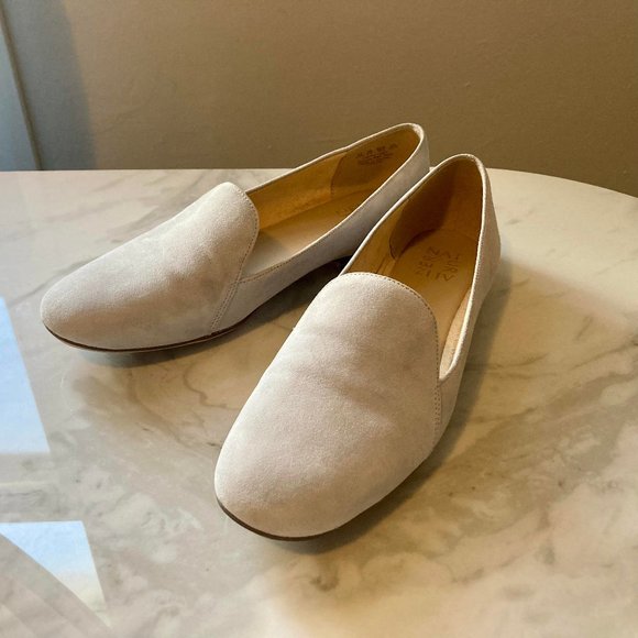 Naturalizer Emiline Light Blue Suede Loafers - Picture 2 of 4